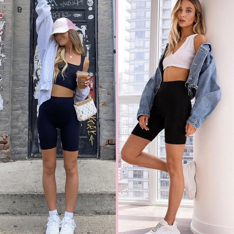 SHOWITTY Women'S High Waisted 1/3 Pack Biker Shorts with Pockets, 5"/11" Tummy Control plus Size Spandex Shorts for Gym Yoga Running Summer Clothes #Tiktokshopblackfriday #Tiktokshopcybermonday